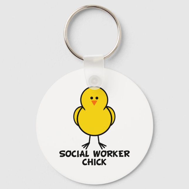 Llavero Chick de trabajador social (Anverso)