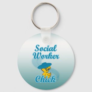 Llavero Chick de trabajador social #3