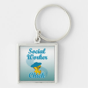 Llavero Chick de trabajador social #3