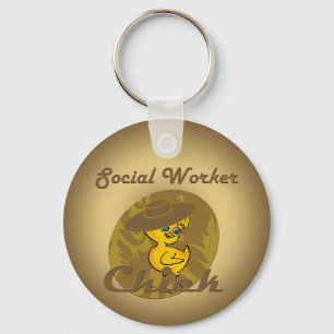 Llavero Chick de trabajador social #6