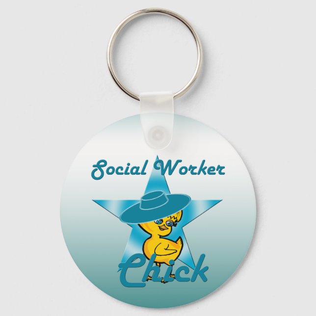 Llavero Chick de trabajador social #7 (Anverso)