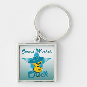 Llavero Chick de trabajador social #7