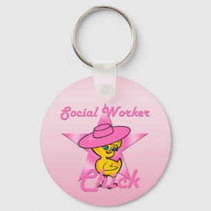 Llavero Chick de trabajador social #8