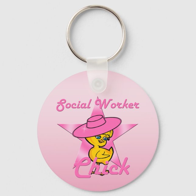 Llavero Chick de trabajador social #8 (Anverso)