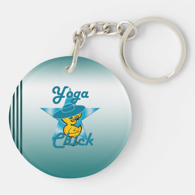 Llavero Chick de yoga #7 (Atrás)