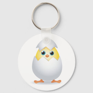 Llavero Chick Hatching Yellow Chicken Keychain