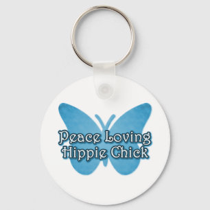 Llavero Chick hippie amante de la paz
