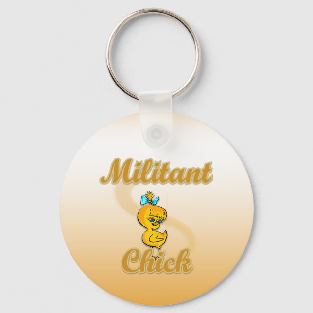 Llavero Chick militante (Anverso)