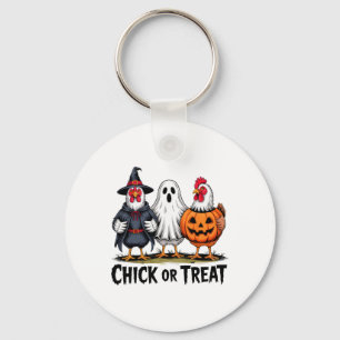 Llavero Chick Or Treat Bruja Espeluznante Fantasma Calabaz