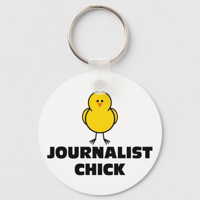 Llavero Chick periodista (Anverso)
