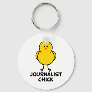 Llavero Chick periodista