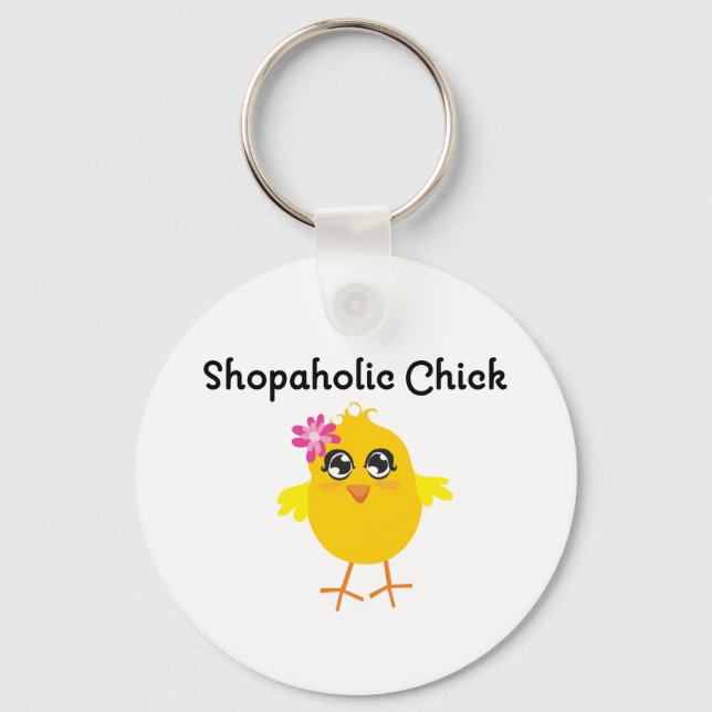 Llavero Chick Shopaholic (Anverso)