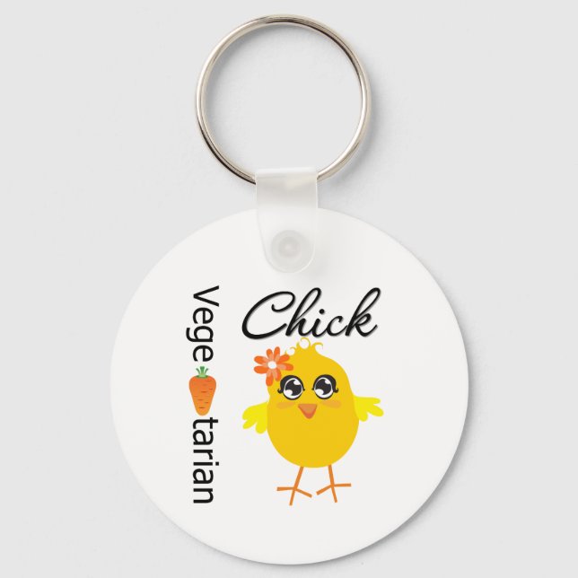 Llavero Chick vegetariano (Anverso)