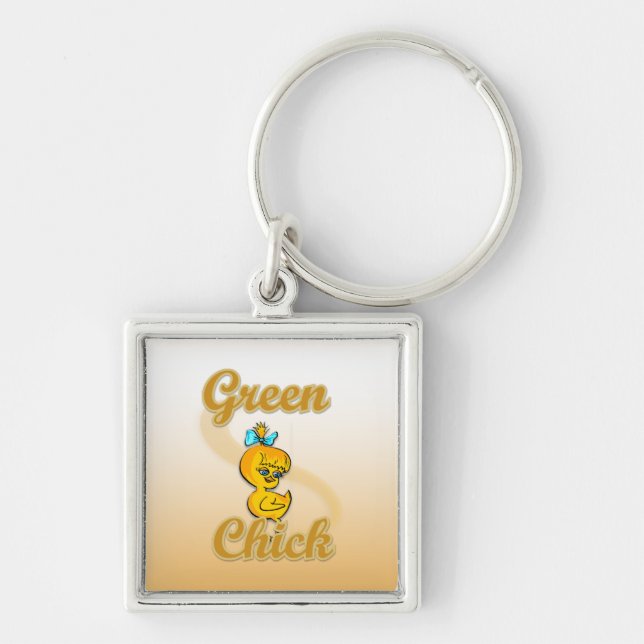 Llavero Chick verde (Frente)