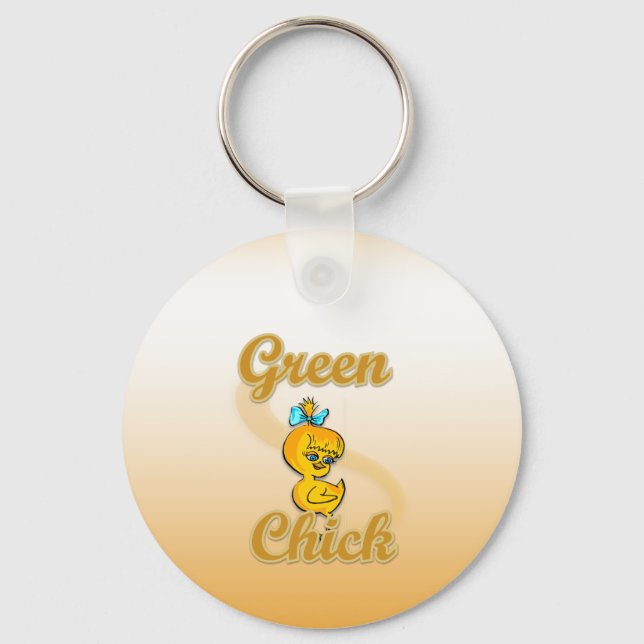 Llavero Chick verde (Anverso)