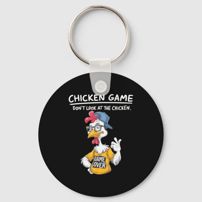 Llavero Chicken Game Humorous Family Tee - Uni-adults &amp (Anverso)
