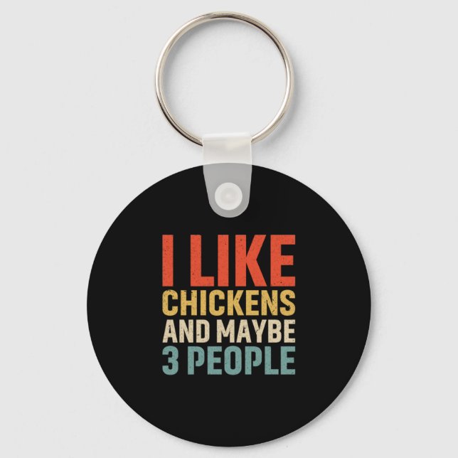 Llavero Chicken Lover | Me Gustan Los Pollos (Anverso)