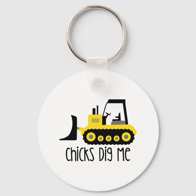 Llavero Chicks Me Dig (Anverso)