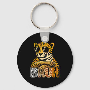 Llavero Chico cuidador de animales salvajes safari guepard