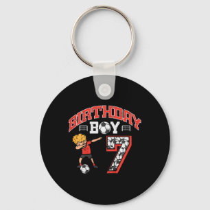Llavero Chico de Cumpleaños 7 Fútbol Dab 7º Niño de Siete 