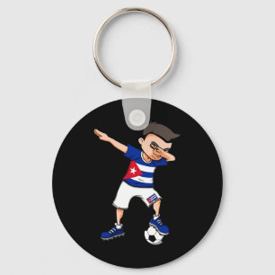 Llavero Chico de fútbol haciendo Dabbing - Jersey Cu Cun F