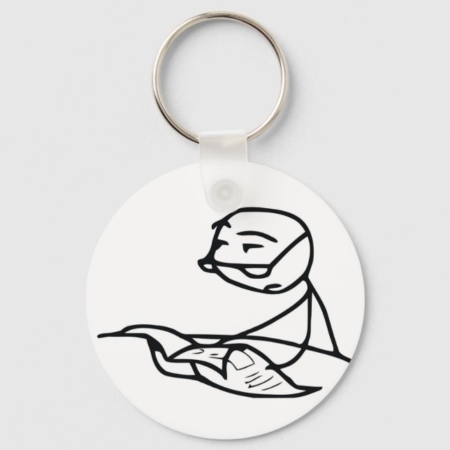 Llavero Chico de periódico (Anverso)