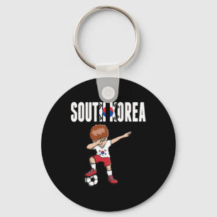 Llavero Chico del fútbol haciendo Dabbing Corea del Sur Fa