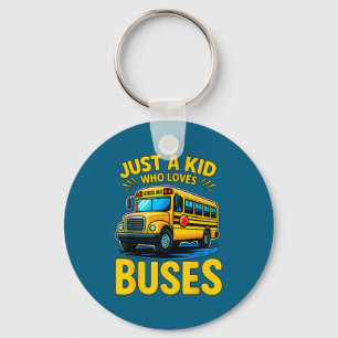Llavero Chico Divertido Ama Autobuses Autobús Escolar