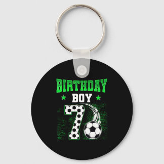 Llavero Chico divertido cumpleaños 7 tema de fútbol fiesta