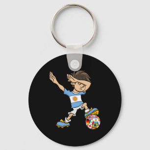 Llavero Chico haciendo dabbing Jersey de fútbol de Argenti