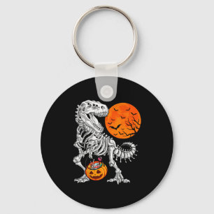 Llavero Chicos de Halloween Dinosaurio Esqueleto T Rex Y C
