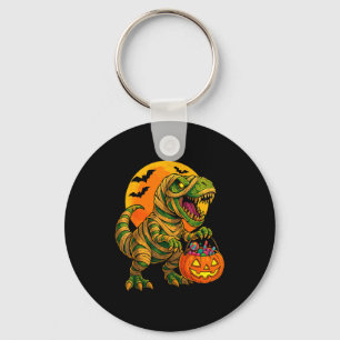 Llavero Chicos de Halloween Dinosaurio Momia T Rex Y Calab