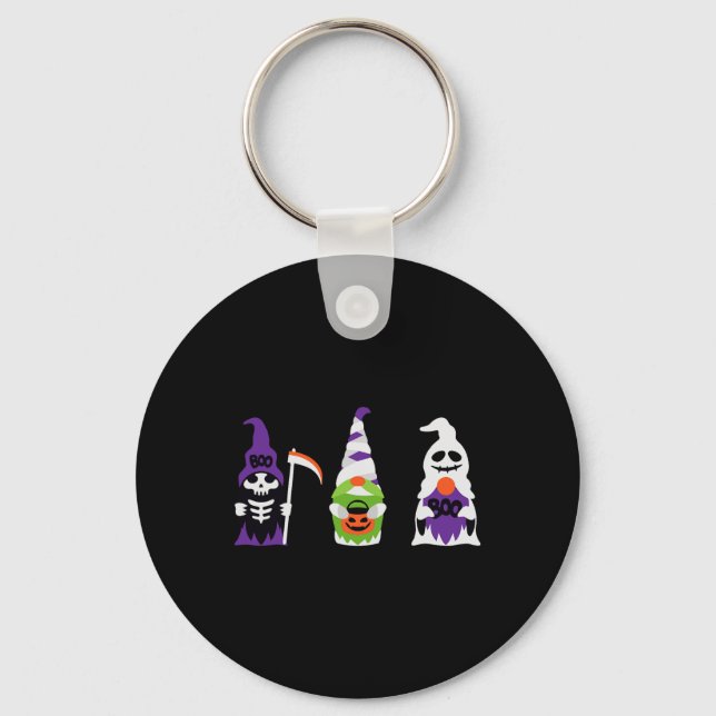 Llavero Chicos de Halloween Esqueleto Fantasma Calabaza Es (Anverso)