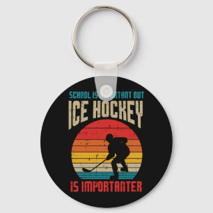 Llavero Chicos divertidos importantes del hockey sobre hie