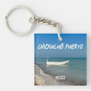 Llavero Chicxulub Puerto, México - Keychain acrílico