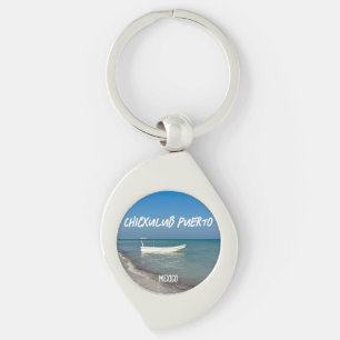 Llavero Chicxulub Puerto, México - Keychain Metalizado