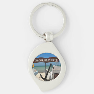 Llavero Chicxulub Puerto, México - Keychain Metalizado