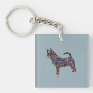 Llavero Chihuahua Acrylic Keychain