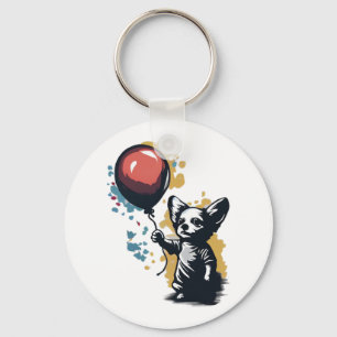 Llavero Chihuahua Balloon Cute Dog Chiwawa Funny