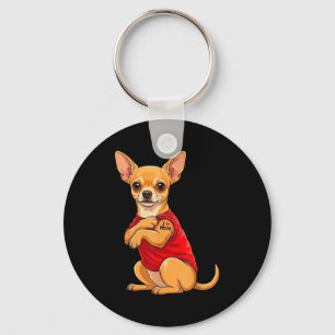 Llavero Chihuahua con chihuahua tatuado perro amo a mamá