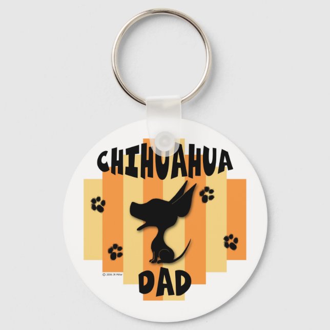 Llavero Chihuahua Dad Keychain (Anverso)