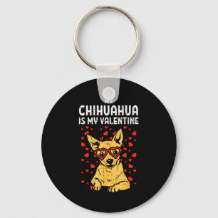Llavero Chihuahua Es Mi San Valentín Día de San Valentín C