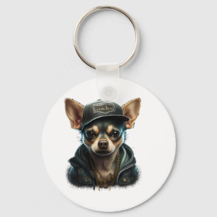 Llavero Chihuahua Guay Perro rap Hip-Hop Gangster