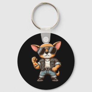 Llavero Chihuahua I Love Dad Funny Dog Tattoo