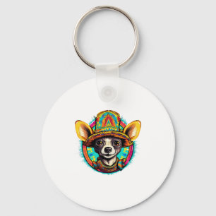 Llavero Chihuahua México Cinco de Mayo Perro gracioso