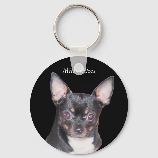 Llavero Chihuahua MickeyElvis Keychain (Anverso)