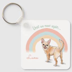 Llavero Chihuahua - Nombre personalizado y foto en acuarel