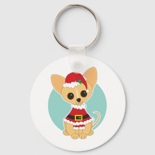 Llavero Chihuahua Santa