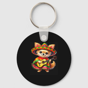 Llavero Chihuahua Sombrero Guitar Cinco De Mayo Mexicano K