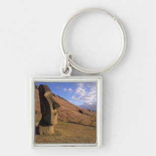 Llavero Chile, Isla de Pascua. Hillside con Moai